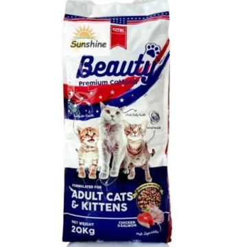 Beauty Cat Food Adult & Kitten 20Kg        Bamboo Poultry & Petshop