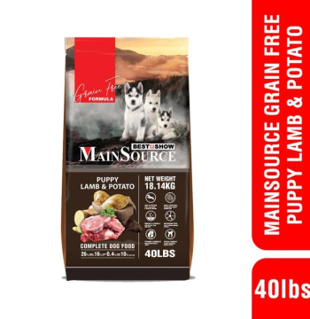 Best In Show Mainsource Grain Free - Puppy Lamb & Potato 18.14 Kg
